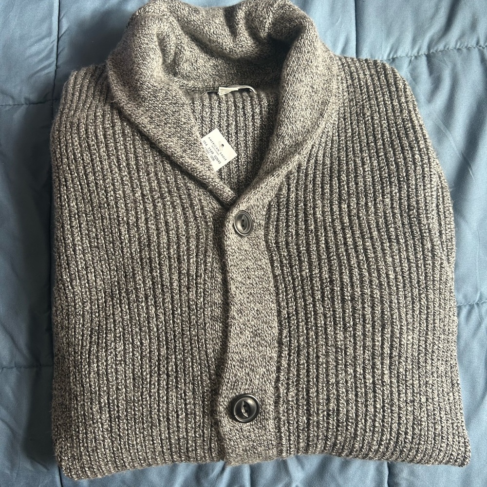 American Eagle Outfitters Gray Cardigan Sweater